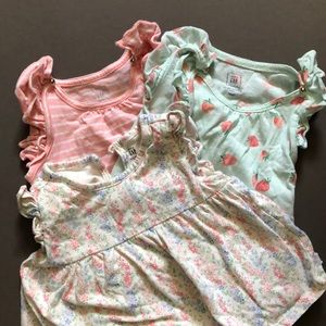 Baby Gap, Set of 3, Jersey Ruffle Outfits, 12-18mo